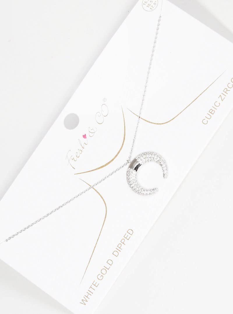 Gold Dipped Crescent Moon Necklace