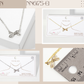 Bow Pendant with Square-Cubic-Zirconia Stones Necklace