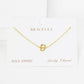 Gold Plated Initial Letter Bracelet