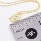 Gold Simple Evil Eye Necklace