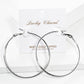 Textured Slim Hoop Earrings