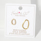 Minimalist Asymmetrical Organic Oval Stud Earrings