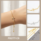 Minimalist Pavé Cross Charm Bracelet