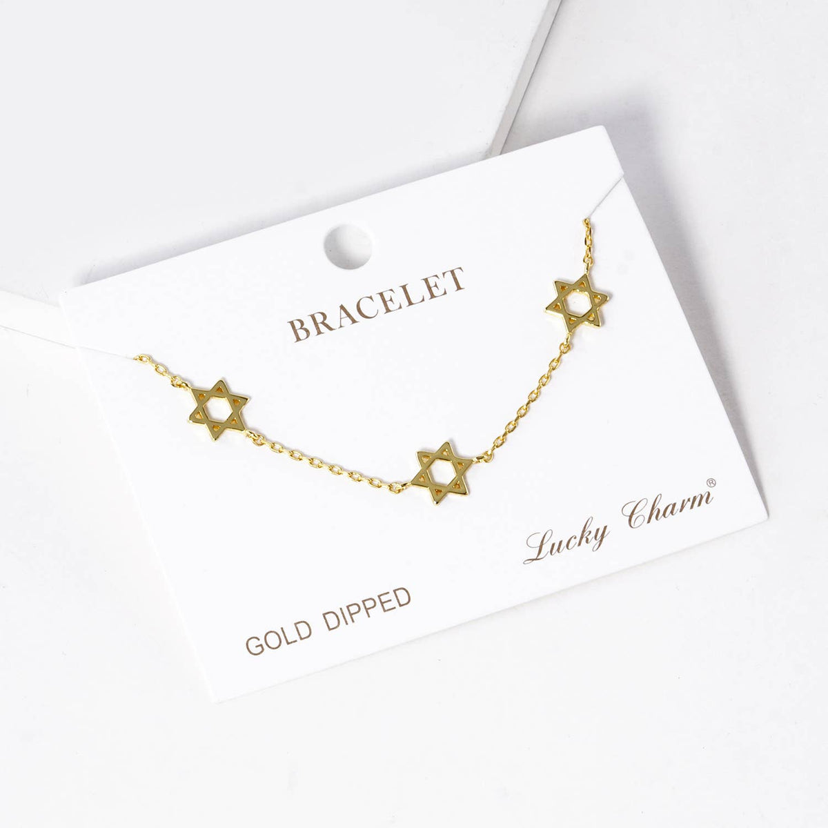 Star of David Delicate Charm Bracelet