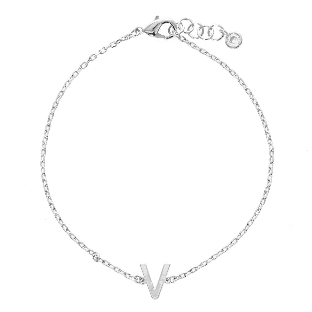 Gold Plated Initial Letter Bracelet