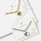 Puffed Heart Chunky Chain Bracelet with Easy Magnetic Clasp