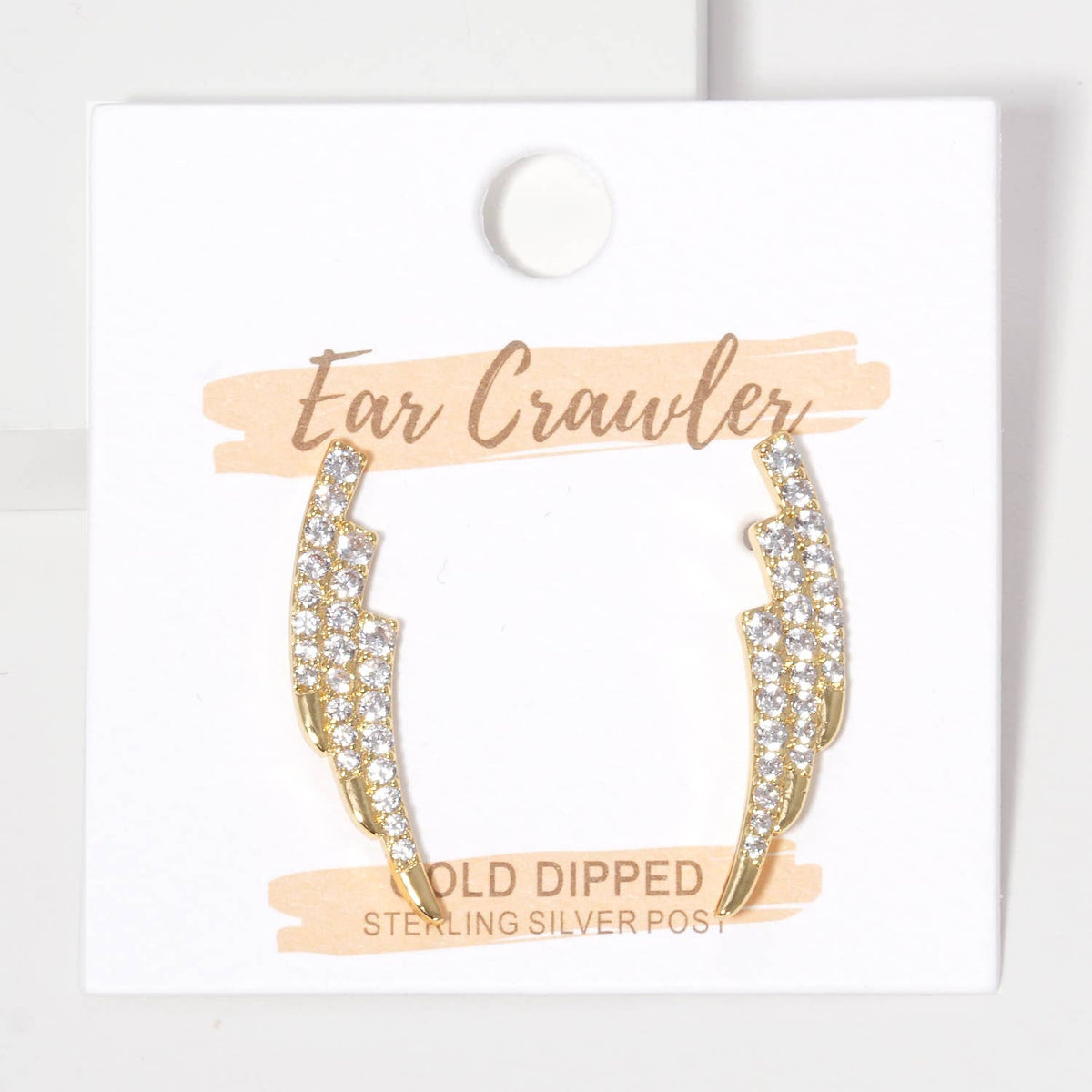 Pavé Lightning Bolt Ear Crawlers