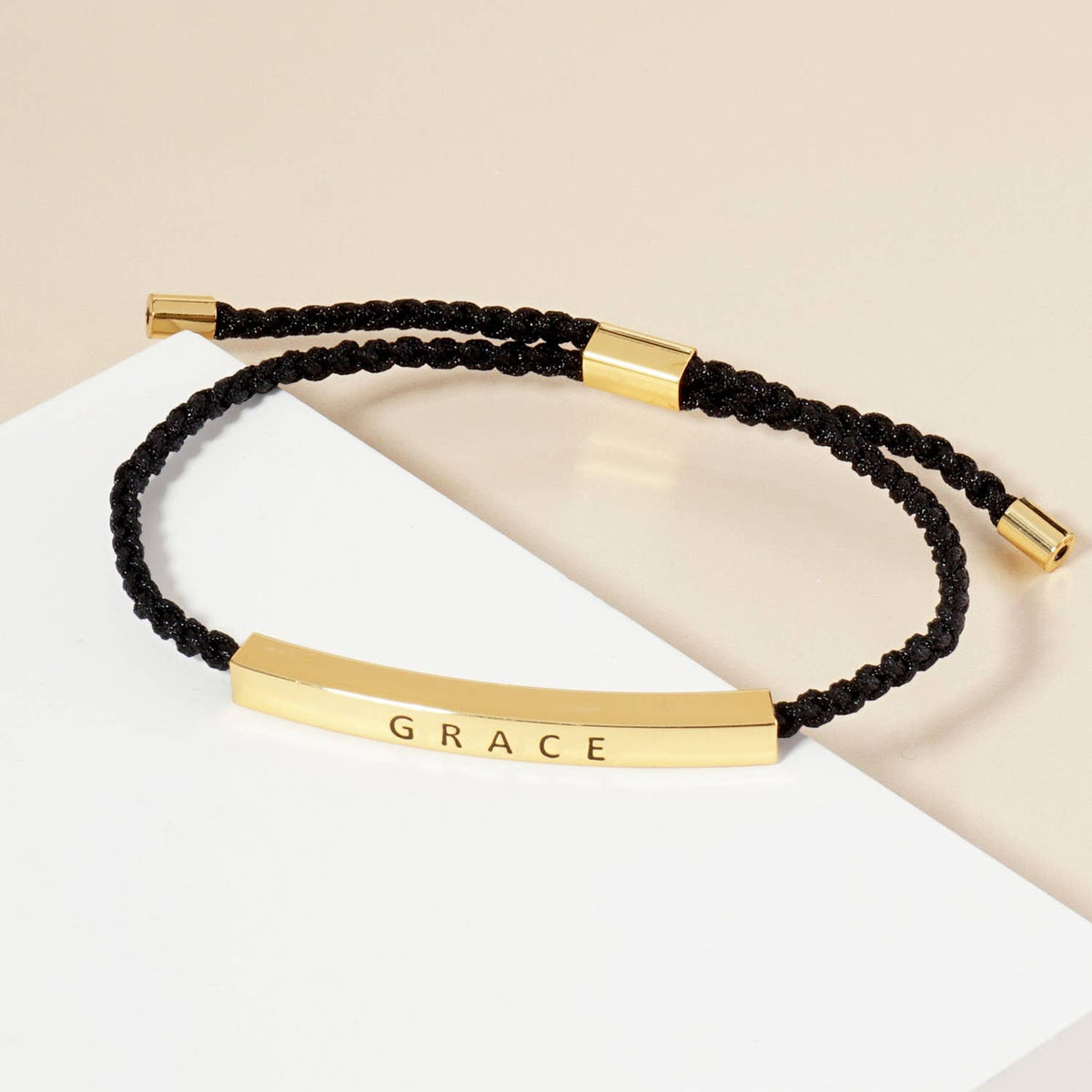Inspirational Messages "Grace" Tube Bar Bracelet