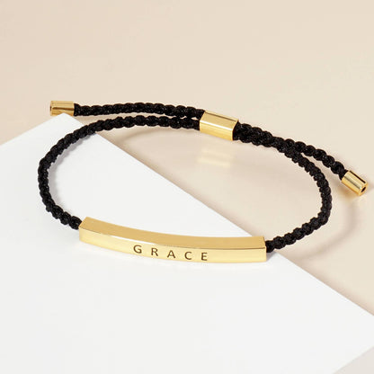 Inspirational Messages "Grace" Tube Bar Bracelet