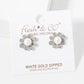 Freshwater Pearl Daisy Stud Earrings