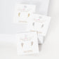 Gold Angel Wing Stud Earrings