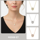 Minimalist Pave CZ Disc Pendant Necklace