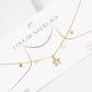 Gold Plated Multi Cubic Star Necklace