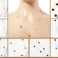 5 Semi-Precious Quatrefoil Pendant 24 Inch Long Station