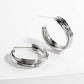 Multi-Strand Hoop Earrings