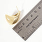 8mm Modern Hollow Teardrop Hoop Earrings
