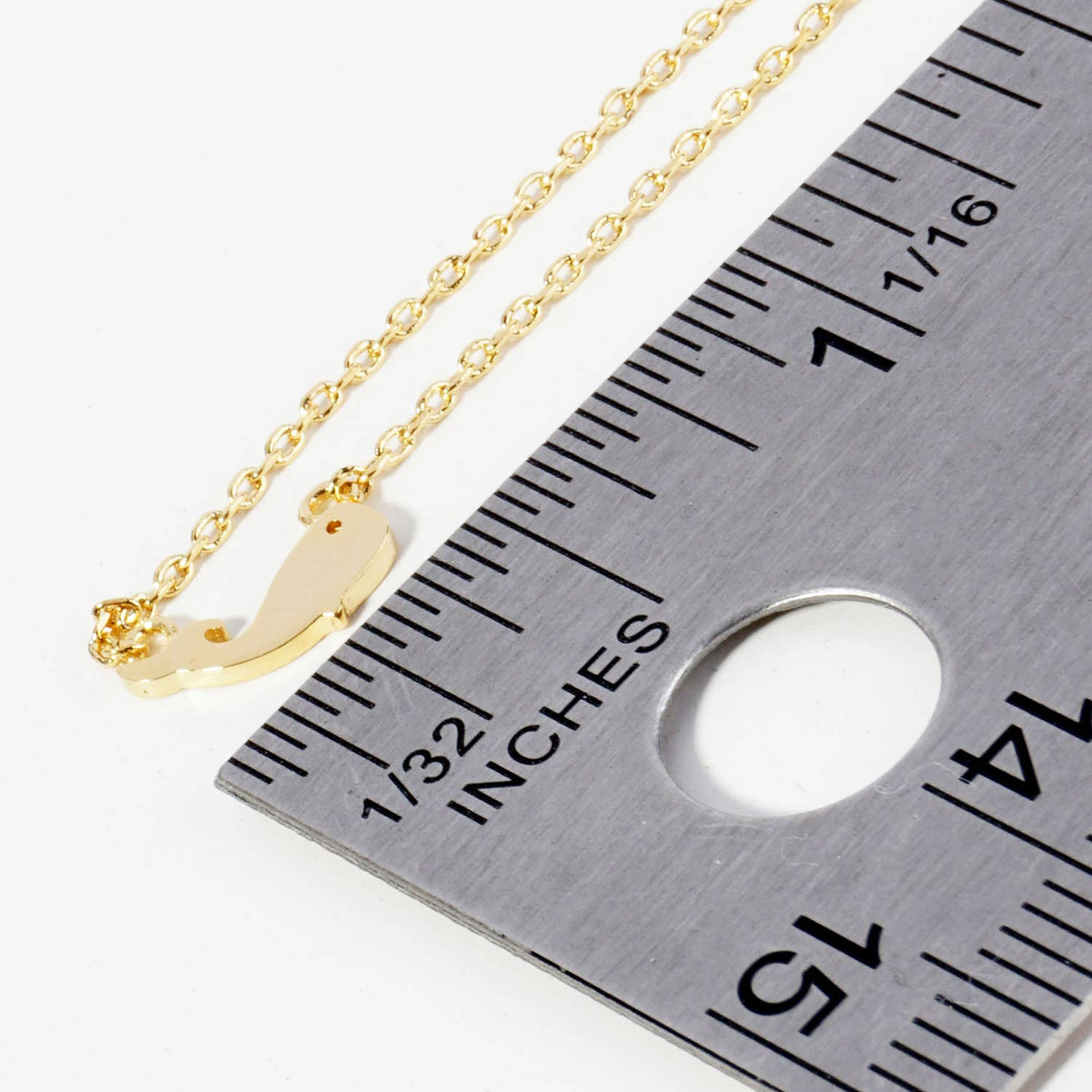Minimalist Tiny Whale Charm Necklace