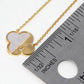 Mixed Media Clover Pendant Necklace