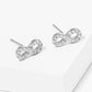 Gold Plated Infinity Stud Earrings