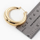 Chunky Dome Hoop Earrings