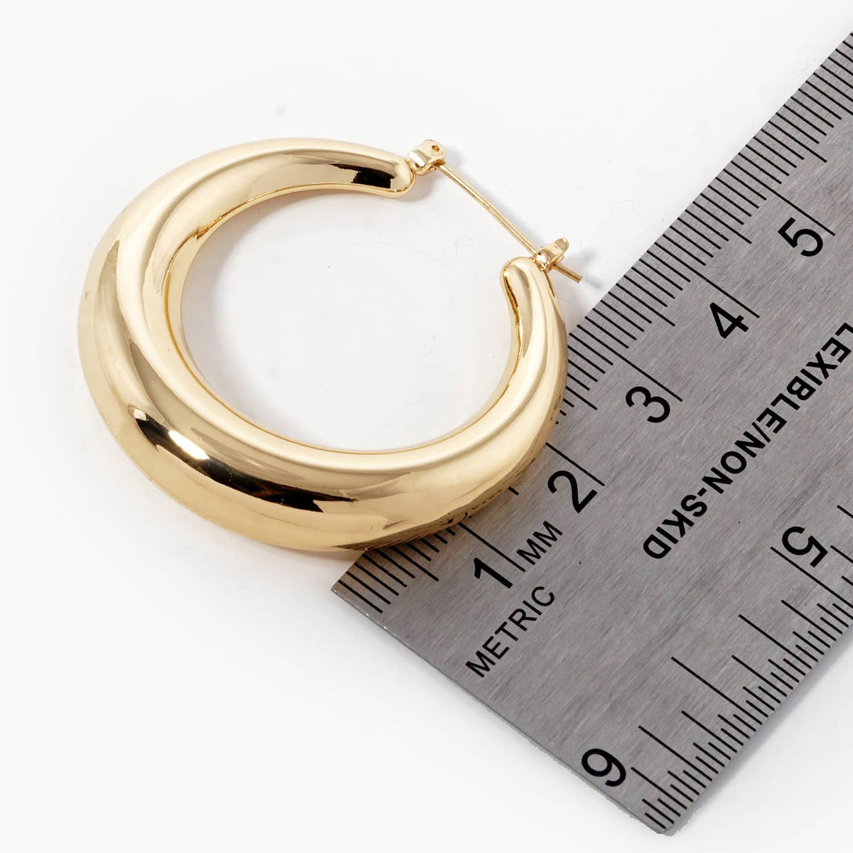 Chunky Dome Hoop Earrings