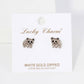 Animal-Theme Brushed Brass 10mm Panda Stud Earrings