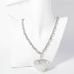 Polished Brass Puffy Heart Pendant HardWear-Chain Necklace