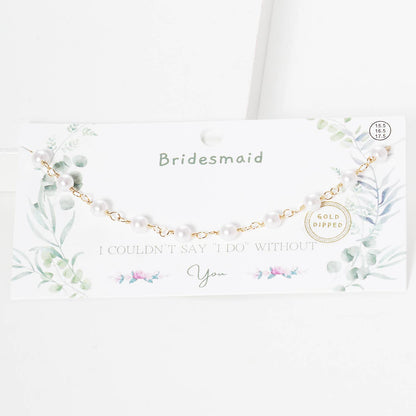 Dainty Pearl Station Choker Necklace