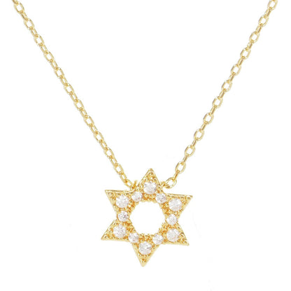 Gold Plated David Star Necklace