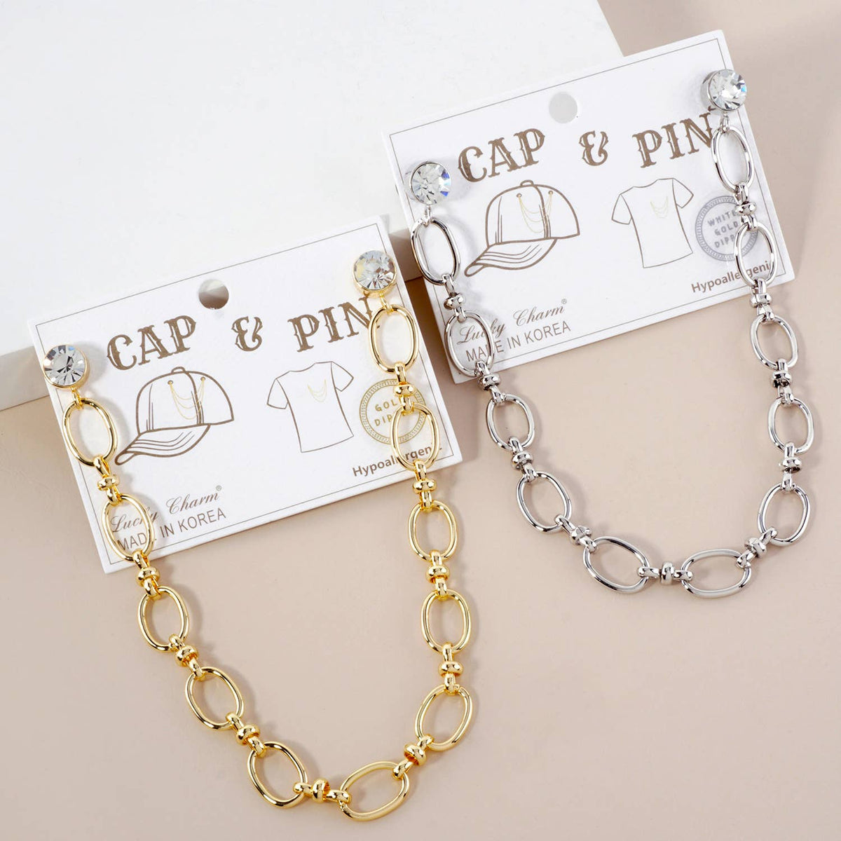 Link Chain Cap & Pin Accessory