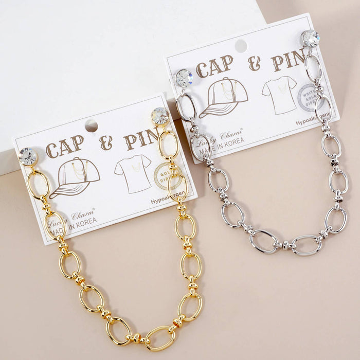 Link Chain Cap & Pin Accessory