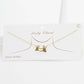Gold Plated Double Hand Love Heart Necklace
