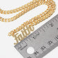 Gold Plated Cuban Link FAITH Necklace