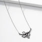 Texas Longhorn Outline State Pendant Necklace
