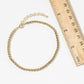 Gold & Silver Dipped Box Chain Anklet - Hypoallergenic Minim