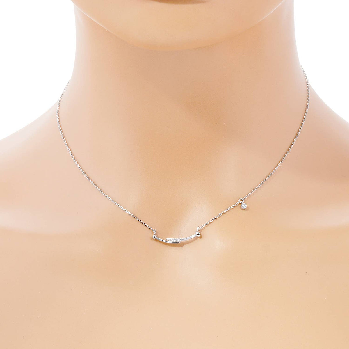Gold Plated Uncut Bar Necklace