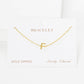 Gold Plated Initial Letter Bracelet