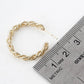 Twisted Textures Sterling Silver Post Hoop Earrings