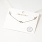 Dainty Clover Charm Adjustable Bracelet