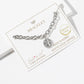Virgin Mary Cubic Zirconia Chain Bracelet.