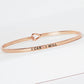 "I Can I Will" Breast Cancer Awareness Engraved Bangle