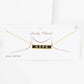 Gold Plated Mini Bar HOPE Necklace