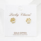 Dainty Paw Print Stud Earrings