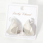 8mm Modern Hollow Teardrop Hoop Earrings