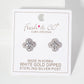 2mm Quatrefoil 18K-Gold-Dipped Stud Earrings