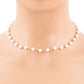 Dainty Pearl Station Choker Necklace