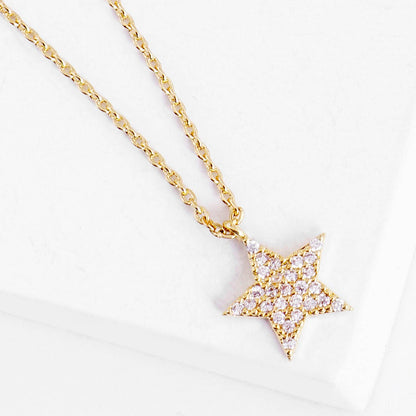 Pave Star Pendant Necklace