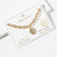 Virgin Mary Cubic Zirconia Chain Bracelet.
