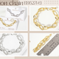 Polished Brass 15mm Twisted Chain and Oval Link Bracelet