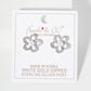 Botanical-Theme Pave-Set Pearl Flower Stud Earrings